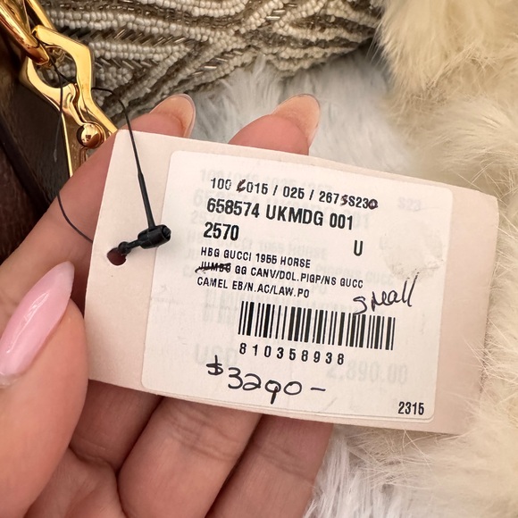 Gucci Horsebit 1955 Jumbo GG Canvas & Leather Small Bag - Picture 7 of 16